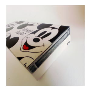 Ξύλινη κασετίνα ποντικάκι 22×9×3εκ. λευκό με μαύρο - κασετίνες, δώρο, σχολικό - 3