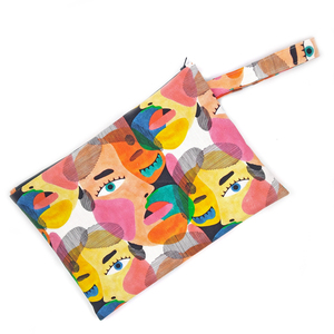 Pouch Prosopa large 32cm x Υ 23cm - ύφασμα, καλλυντικών, ταξιδίου, μικρές, φθηνές