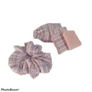 Set Cotton pads &scrunchies - λαστιχάκια μαλλιών