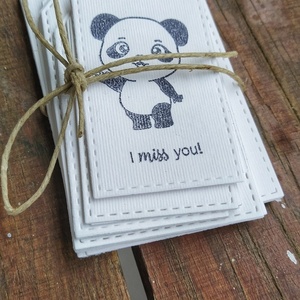 30 Καρτελάκια δώρων με θέμα panda σε 3 μεγέθη - γενική χρήση - 4