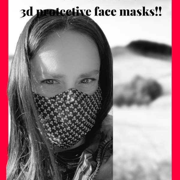 Μάσκα προστασίας 3d μπεζ animal print. - μάσκες προσώπου - 5