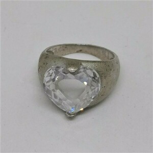 Δαχτυλίδι cavalier από ασήμι 925 με καρδιά από κρύσταλλο - chevalier, ασήμι 925, σταθερά, δώρα για γυναίκες - 3