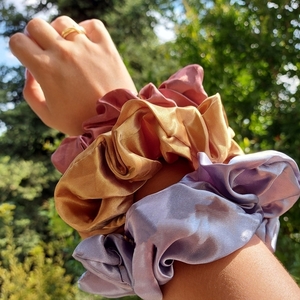 XL Scrunchies μαλλιών - μαλλιά, λαστιχάκια μαλλιών - 3