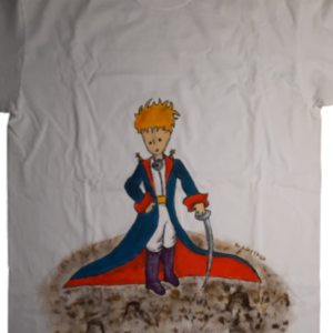 Little Prince - εφηβική κοντομάνικη μπλούζα ζωγραφισμένη στο χέρι - κορίτσι, αγόρι, μικρός πρίγκιπας