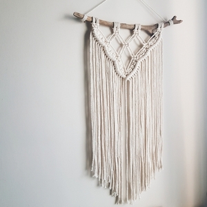 Χειροποίητο boho μακραμέ τοίχου (40×70cm). - διακόσμηση, μακραμέ, boho, διακοσμητικά - 2