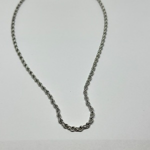 “Twisted” Silver Stainless Steel Chain - ατσάλι