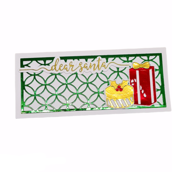 Χειροποίητες Ευχετήριες Κάρτες Χριστουγέννων διαστάσεων 22,3 x 9,5 cm με φάκελο - υλικό χαρτί - Πακέτο με Φάτνη - κάρτα ευχών, merry christmas - 3