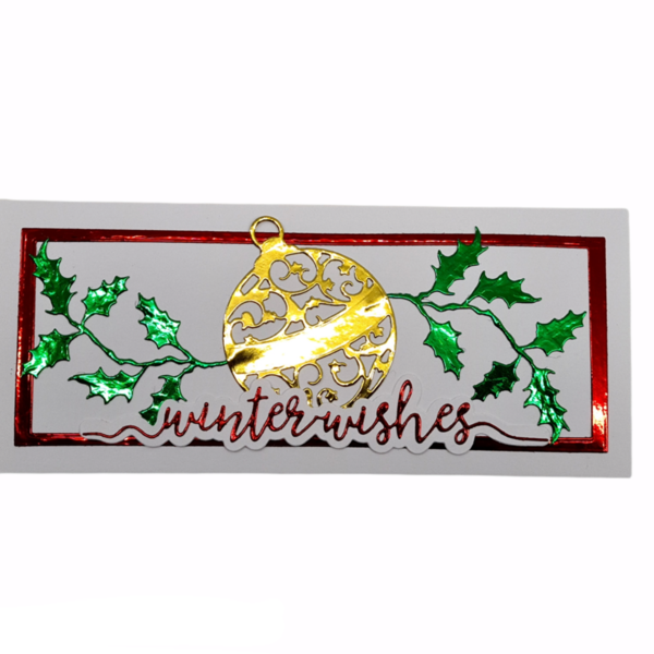 Χειροποίητες Ευχετήριες Κάρτες Χριστουγέννων διαστάσεων 22,3 x 9,5 cm με φάκελο - υλικό χαρτί - Πακέτο με Φάτνη - κάρτα ευχών - 4