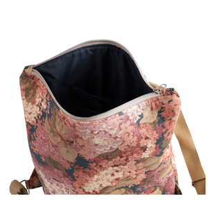 Τσάντα, σακίδιο πλάτης με φθινοπωρινό φλοράλ - πλάτης, μεγάλες, φλοράλ, all day, πάνινες τσάντες - 3