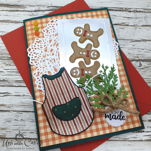 Χριστουγεννιάτικη κάρτα, Gingerbread cookies - χριστουγεννιάτικο, ευχετήριες κάρτες - 4