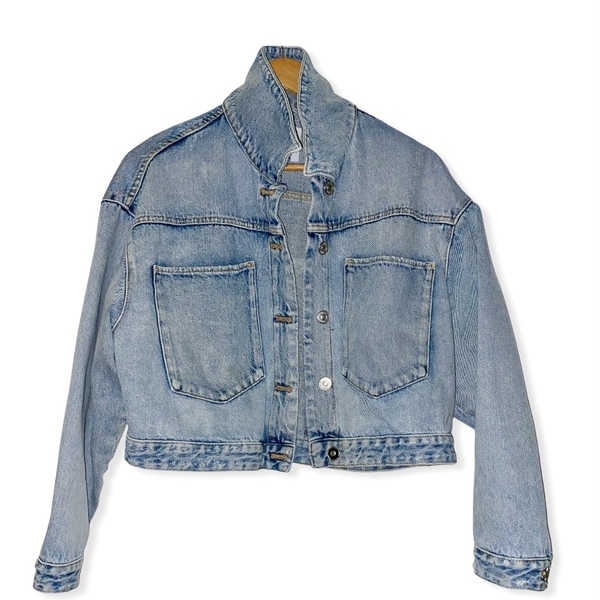 Hand-painted jean jacket/light blue/S-M - ζωγραφισμένα στο χέρι, personalised, δώρο - 2