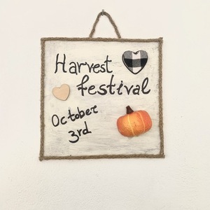 Harvest Festval Sign - πίνακες & κάδρα, halloween, φθινόπωρο