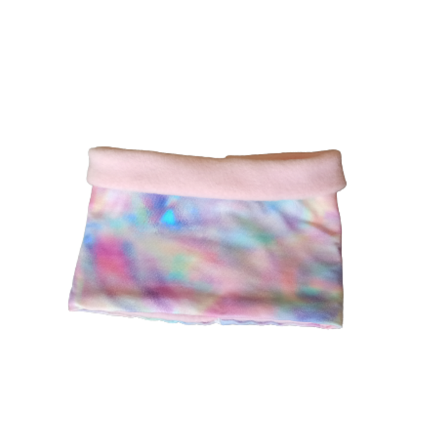 Λαιμός παιδικός fleece/neck warmer,tie dye πολύχρωμο, unicorn colours - λαιμοί