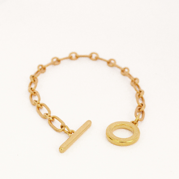 Chain bracelet - αλυσίδες, επιχρυσωμένα, σταθερά, χεριού