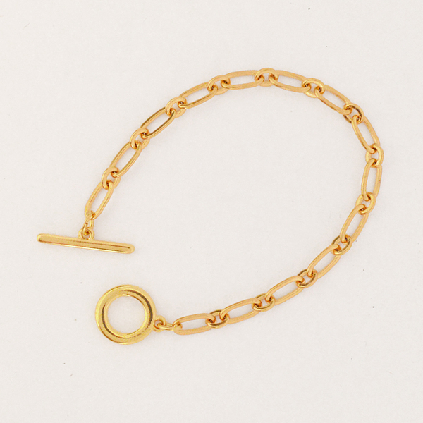 Chain bracelet - αλυσίδες, επιχρυσωμένα, σταθερά, χεριού - 2