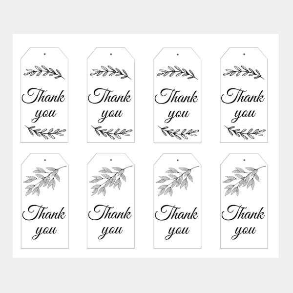 Εκτυπώσιμα καρτελάκια Printable thank you cards - χειροποίητα, καρτελάκια