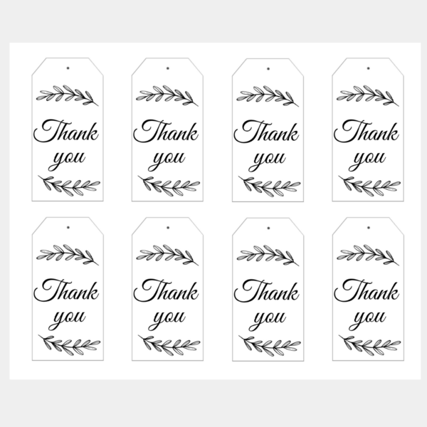 Εκτυπώσιμα καρτελάκια Printable thank you cards - χειροποίητα, καρτελάκια - 2