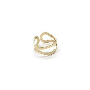Ορειχάλκινο δαχτυλίδι σε χρυσή απόχρωση - αυξομειούμενα, μπρούντζος, ορείχαλκος, minimal, βεράκια