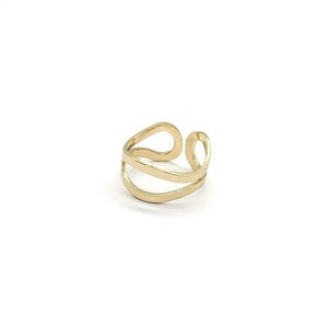 Ορειχάλκινο δαχτυλίδι σε χρυσή απόχρωση - ορείχαλκος, minimal, βεράκια, μπρούντζος, αυξομειούμενα - 2