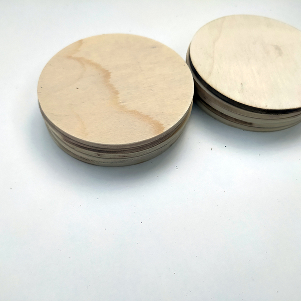 ξύλινο κύκλος Διάμετρος : 8,6 (cm) 4mm πάχος - υλικά κατασκευών