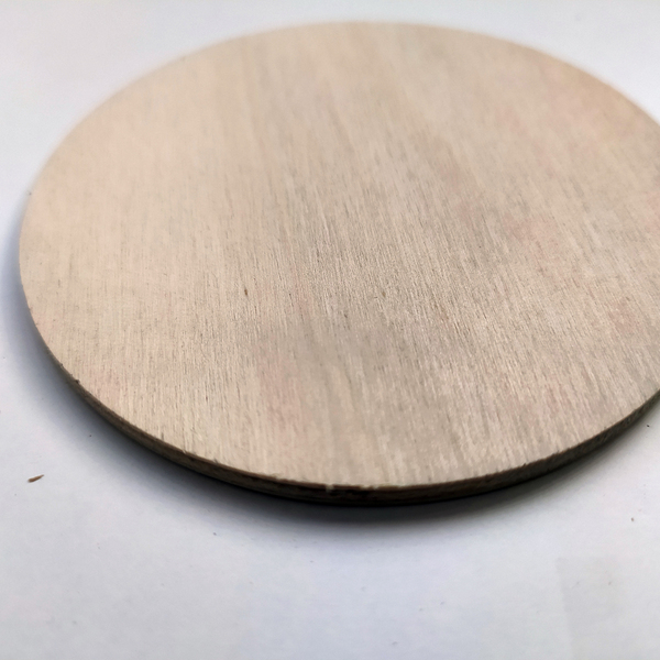 ξύλινο κύκλος Διάμετρος : 8,6 (cm) 4mm πάχος - υλικά κατασκευών - 2