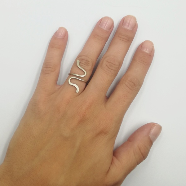 Ίσιδα δαχτυλίδι από αλπακά - αλπακάς, δώρο, μεγάλα, αυξομειούμενα, φθηνά - 2