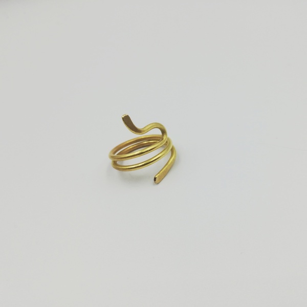 Νέφθυς δαχτυλίδι από ορείχαλκο σφυριλατημένο - ορείχαλκος, boho, μεγάλα, αυξομειούμενα, φθηνά - 2