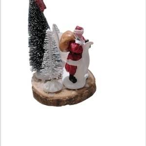 Χριστουγεννιάτικο διακοσμητικό δαπέδου - ξύλο, διακοσμητικά, άγιος βασίλης, δέντρο - 3