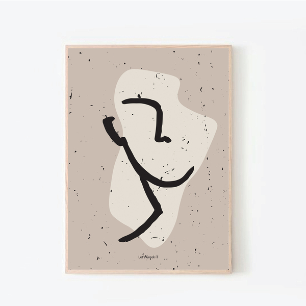 50x70cm | ames soeurs | abstract face συλλογή αφισάκι χωρίς κάδρο - ιδιαίτερο, πίνακες & κάδρα