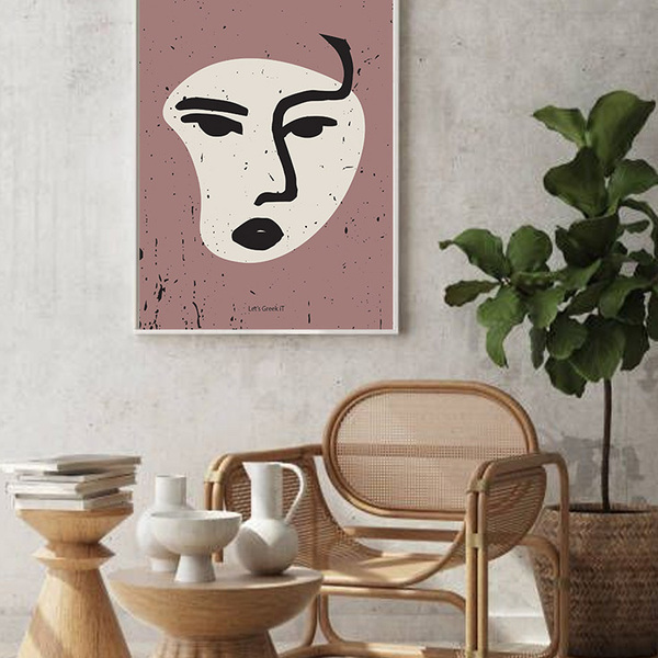 50x70cm | ames soeurs | abstract face συλλογή αφισάκι χωρίς κάδρο - ιδιαίτερο, πίνακες & κάδρα - 4