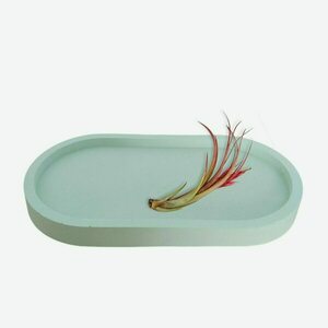 Tσιμεντένιος δίσκος 1.6 X 9.5 X 18.2 //ozara C green - design, τσιμέντο, πιατάκια & δίσκοι - 2