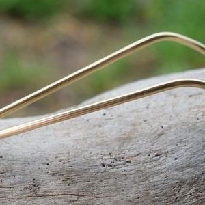 Κυρτό hair stick από ορείχαλκο - 3