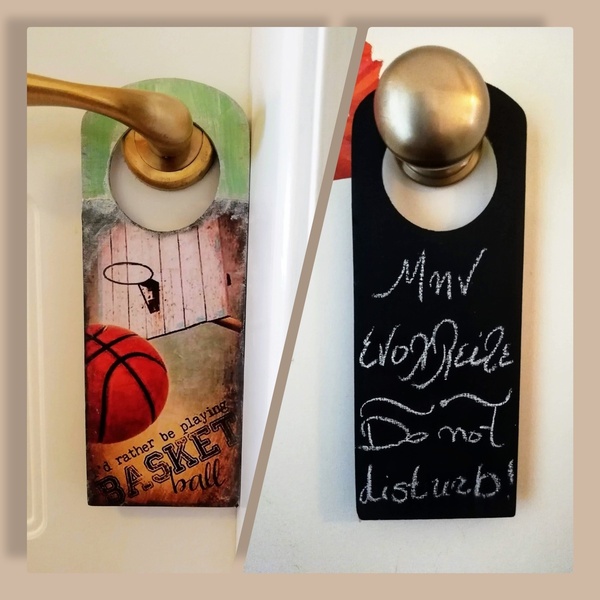 Ξύλινο Ταμπελάκι για το πόμολο πόρτας Μπάσκετ - αγόρι, όνομα - μονόγραμμα, προσωποποιημένα - 4