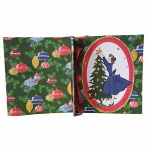 Χριστουγεννιάτικο ρετρό άλμπουμ για φωτογραφίες - δώρο, χειροποίητα, άλμπουμ, χριστουγεννιάτικα δώρα, άγιος βασίλης - 3