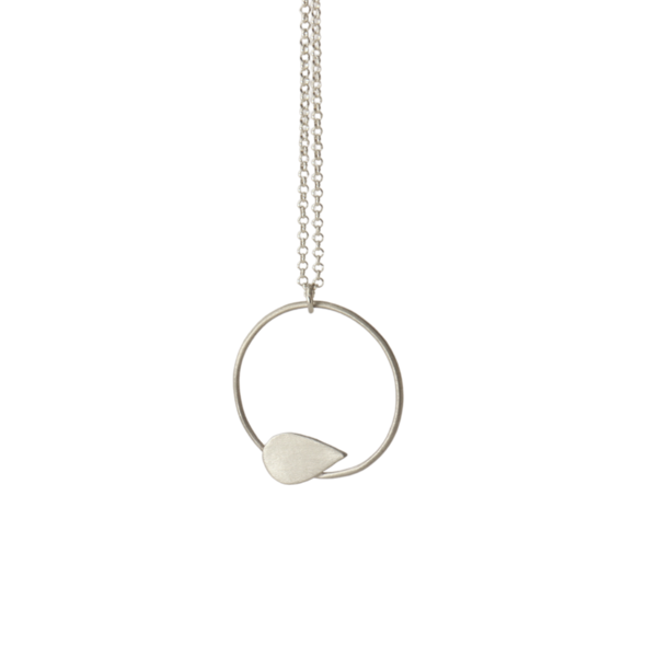 Circle of life necklace, Aσήμι 925, Χειροποίητο, 40εκ μήκος αλυσίδας - ασήμι, κύκλος