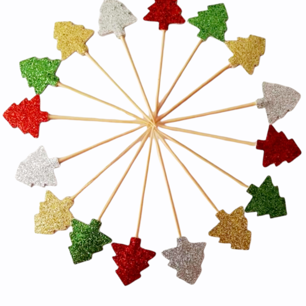 Christmas tree cupcake toppers - διακοσμητικά για τούρτες, διακοσμητικά, merry christmas, christmas decoration, δέντρο