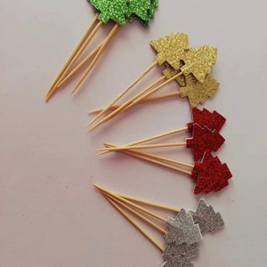 Christmas tree cupcake toppers - διακοσμητικά για τούρτες, διακοσμητικά, merry christmas, δέντρο - 2