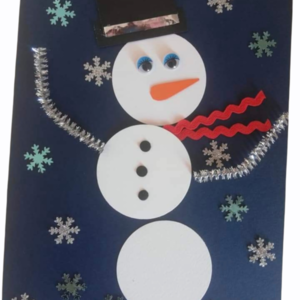 Φτιάχνω το δικό μου χιονάνθρωπο κάρτα diy - χιονονιφάδα, merry christmas, ευχετήριες κάρτες