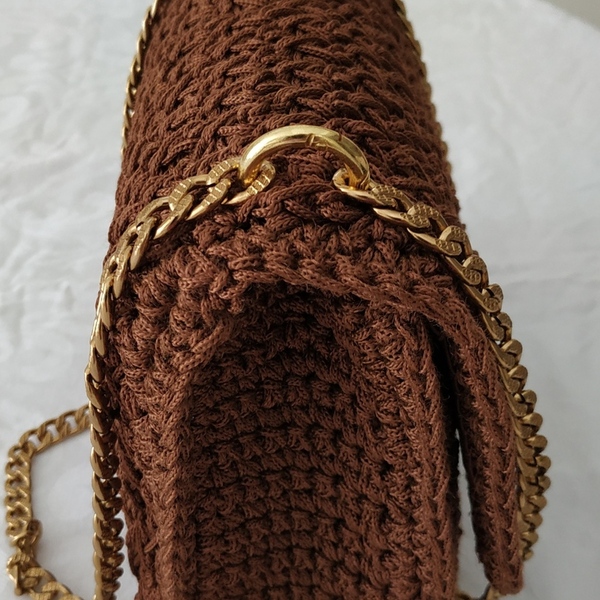 Ripple stitch bag - Πλεχτη τσάντα - ώμου, all day, πλεκτές τσάντες, μικρές, φθηνές - 3