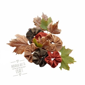 Scrunchie/ Λαστιχάκι μαλλιών 'fluffy μπεζ' - 1 τεμ. (large) - ύφασμα, βελούδο, για τα μαλλιά, λαστιχάκια μαλλιών - 3