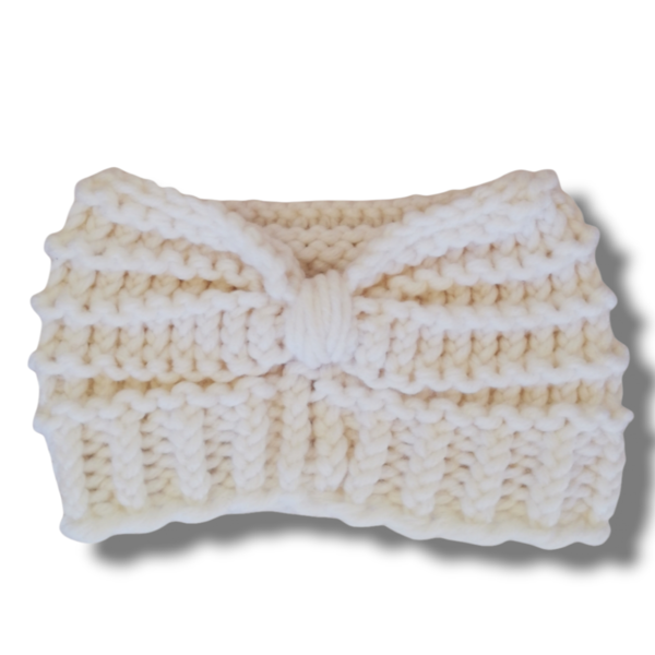 Knitted headband |Πλεκτή κορδέλα μαλλιών Λευκό - ακρυλικό, Black Friday, σκουφάκια, headbands