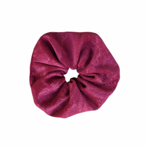 Scrunchie/ Λαστιχάκι μαλλιών 'fluffy μπορντό λαχούρι' - 1 τεμ. (large) - ύφασμα, βελούδο, για τα μαλλιά, λαστιχάκια μαλλιών