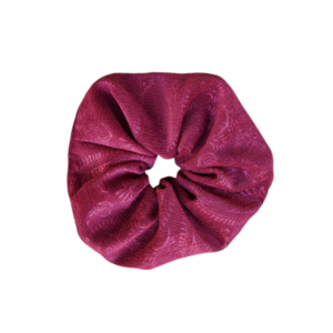 Scrunchie/ Λαστιχάκι μαλλιών 'fluffy μπορντό λαχούρι' - 1 τεμ. (large) - βελούδο, για τα μαλλιά, λαστιχάκια μαλλιών