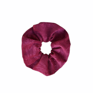 Scrunchie/ Λαστιχάκι μαλλιών 'fluffy μπορντό λαχούρι' - 1 τεμ. (medium μέγεθος) - ύφασμα, βελούδο, για τα μαλλιά, λαστιχάκια μαλλιών