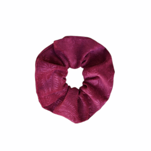 Scrunchie/ Λαστιχάκι μαλλιών 'fluffy μπορντό λαχούρι' - 1 τεμ. (medium μέγεθος) - βελούδο, για τα μαλλιά, λαστιχάκια μαλλιών