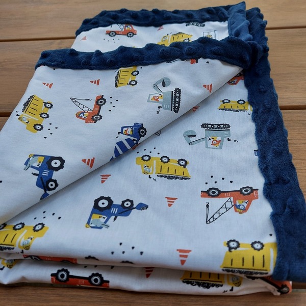 Βρεφική κουβέρτα, χειροποίητη, 90x70 εκ, ιδανικό δώρο - κορίτσι, αγόρι, χειροποίητα, δώρο γέννησης, κουβέρτες - 2