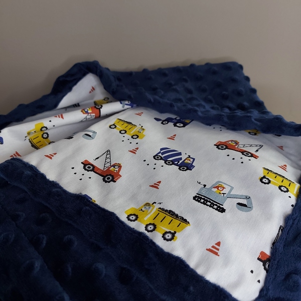 Βρεφική κουβέρτα, χειροποίητη, 90x70 εκ, ιδανικό δώρο - κορίτσι, αγόρι, χειροποίητα, δώρο γέννησης, κουβέρτες - 5