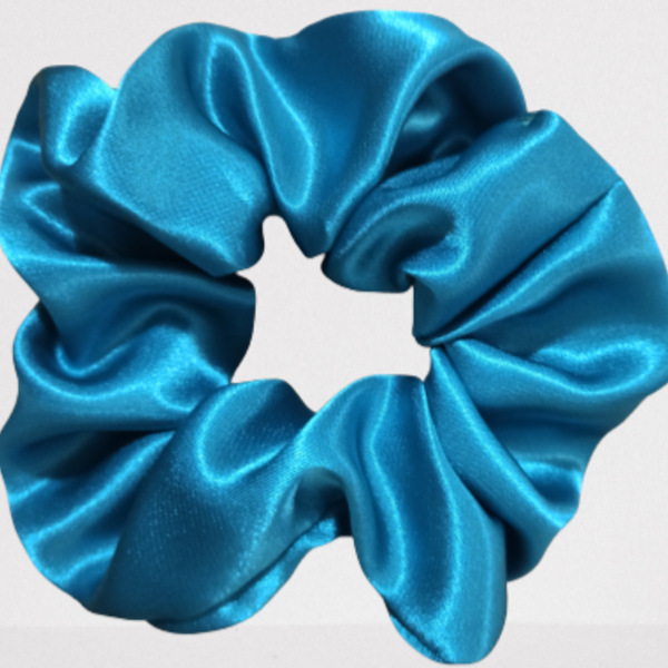 The blue wavy scrunchie - λαστιχάκια μαλλιών