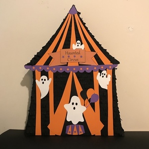 Πινιάτα στοιχειωμένο τσίρκο με φαντάσματα ύψος 50 εκ. - halloween, πινιάτες, πάρτυ γενεθλίων - 2