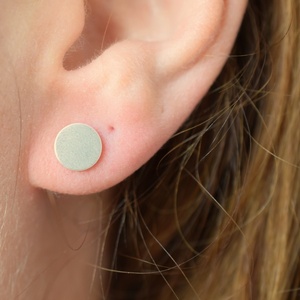 Σκουλαρίκια dots ασήμι 925 - ασήμι, καρφωτά, μικρά - 2
